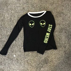 Black long sleeve tee